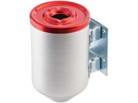 Wandaschenbecher gross Aluminium Ø 10,5 cm / Höhe 17 cm / 1 l