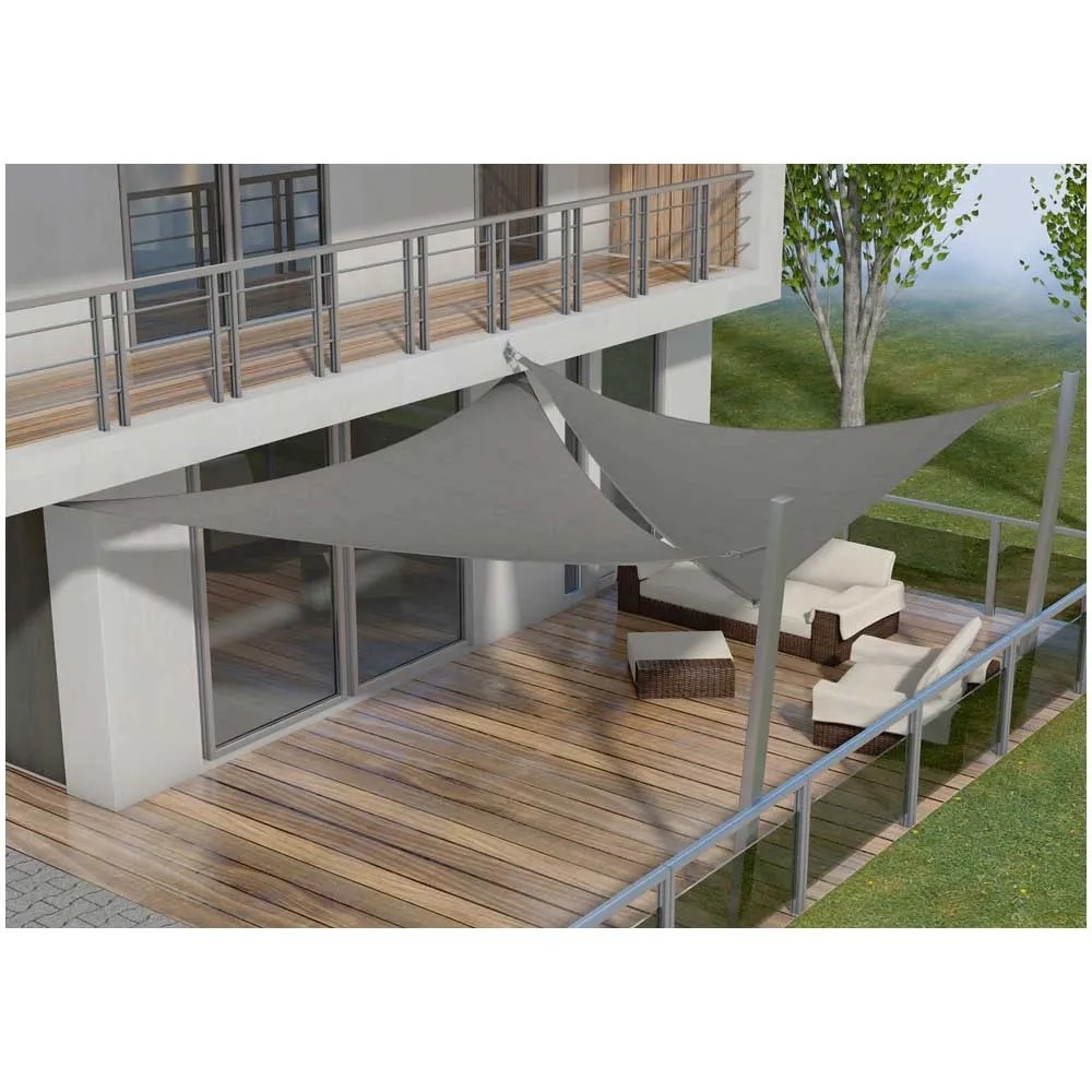 Tenda Da Sole Vela Per Giardino, Patio, Piscina - Blocco UV 98%, Impermeabile, Forme Multiple - Foto 8