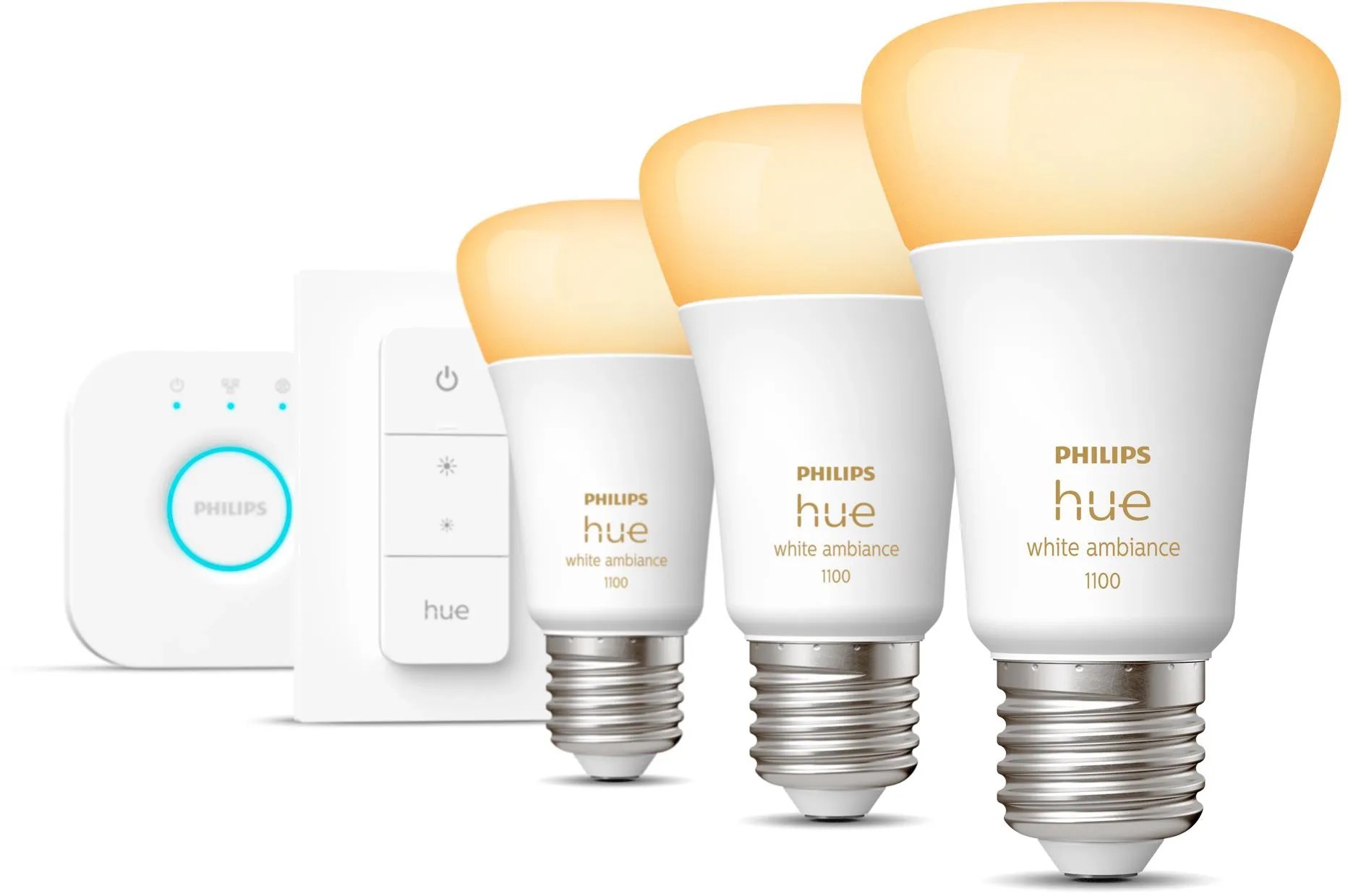 Philips Hue White Ambiance Starter-Kit LED-Leuchtmittel A60 / E27