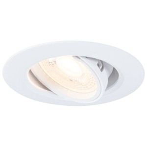 Spot encastrable Paulmann orientable et dimmable, blanc, pour ampoules GU10, du set de 10.
