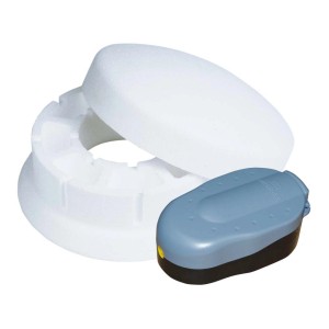 Heissner antighiaccio con pompa ad aria per laghetto, Ø 25cm, per l'ossigenazione invernale.