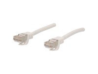 Schwaiger Câble réseau cat. 6 S/FTP Blanc 0,5 m