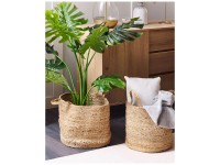 Textilkorb Kaella Jute Sandbeige 2er-Set