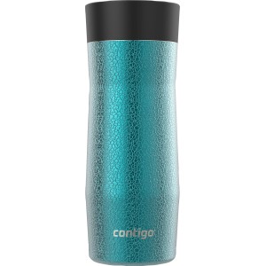 Contigo West Loop 3.0, tazza termica in acciaio inox Juniper (turchese), 470 ml. Con motivo craquelé e coperchio nero.