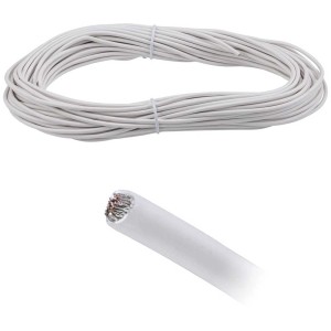 Cavo di tensione isolato Paulmann, bianco, 20 m, per sistemi a fune. Accessorio per plafoniere.