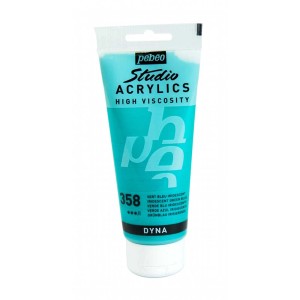 Pébéo Acrylique Studio Acrylics Dyna Bleu-Vert, tube de 100ml.