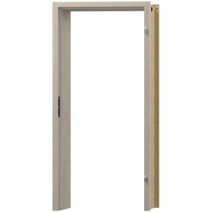 Telaio porta DIN destro, CPL rovere platino, 202x75x13 cm. Design robusto e di facile manutenzione.