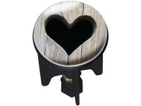Waschbeckenstöpsel Pluggy Heart Ø 3,9 x 6,5 cm
