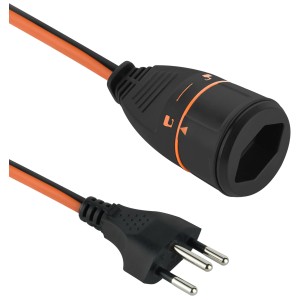 Câble de rallonge Lockxtend 20 m avec prise et mécanisme de verrouillage breveté.