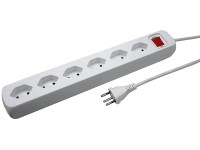 Power Easy Steckdosenleiste 6 x Typ13 Weiss 1,5 m