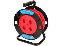 Kabelrolle 4 x Typ13 Rot-Schwarz 25 m