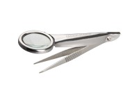 Fackelmann Pinzette mit Lupe Tecno Länge 9,5 cm Fackelmann Pinzette mit Lupe Tecno Länge 9,5 cm