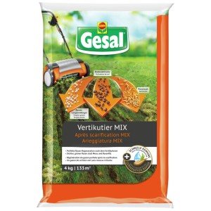 Gesal Vertikutier Mix 4 kg : Engrais gazon, graines et activateur de sol pour une pelouse dense et verte.