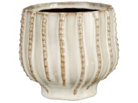 Mica Decorations Topf Cathy Keramik Offwhite Ø 14,5 cm / Höhe 13,5 cm