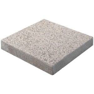 Piastra per esterni Milano Bianca, 40x40 cm, in cemento con graniglia di pietra naturale per terrazza e giardino.