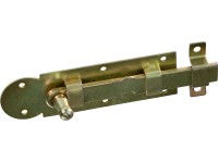 Fensterriegel mit Knopf Stahl verzinkt Gelb 100 x 30 mm Fensterriegel mit Knopf Stahl verzinkt Gelb 100 x 30 mm