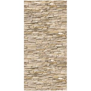 Pannello doccia Breuer effetto muro chiaro, 100x255 cm, per bagno e cucina.