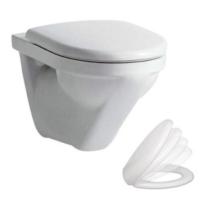 Laufen WC-Set Moderna R, senza brida, per cassetta ad incasso, con sedile soft-close.
