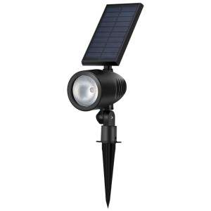 Schwarze Schönenberger Solar-Wegeleuchte Powerspot aus Metall, 21 cm, für den Garten.
