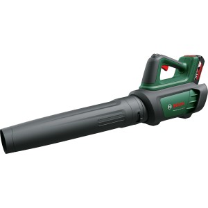 Soffiatore a batteria Bosch AdvancedLeafblower 36V-750, verde/nero. Soffiatore potente per giardino e cortile.