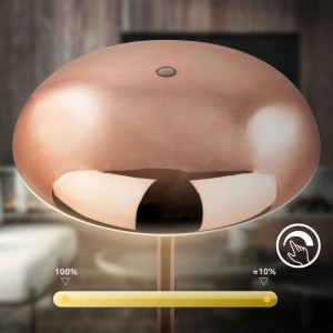 Briloner Lampada da tavolo LED Caxa dimmerabile Rame 300 lm / Ø 19,5 x 30,5 cm