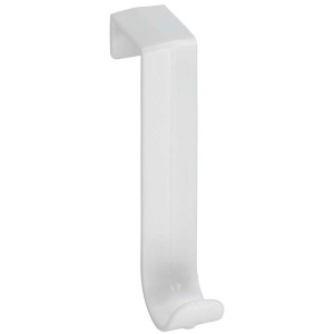 Wenko Set di 5 ganci per porta, plastica bianca, da appendere alle porte.