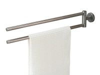 Boston Doppel-Handtuchhalter Edelstahl gebürstet