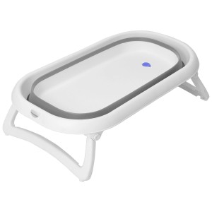 Baignoire pliante pour bébé Rotho Baby 2go, peu encombrante et facile à ranger. Idéale pour voyager avec bébé.