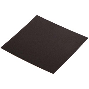 Panno antiscivolo nero autoadesivo, 100x100 mm, per mobili e altro.