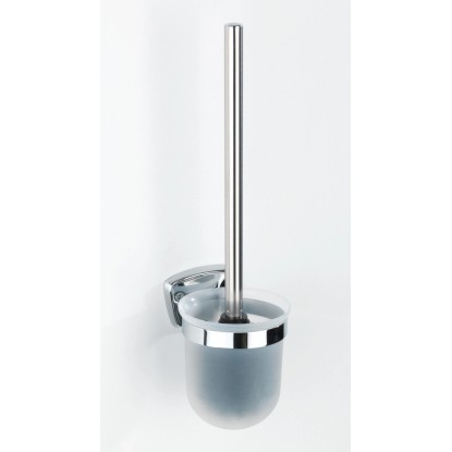 Wenko WC-Garnitur Basic Kunststoff / Edelstahl glänzend