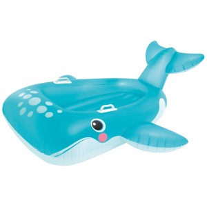 Bouée Baleine bleue Intex (168x140 cm) avec poignées pour enfants dès 3 ans.