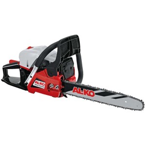 Tronçonneuse thermique AL-KO BKS 4540 : longueur de coupe 40 cm, moteur 2 temps, rouge/noir.