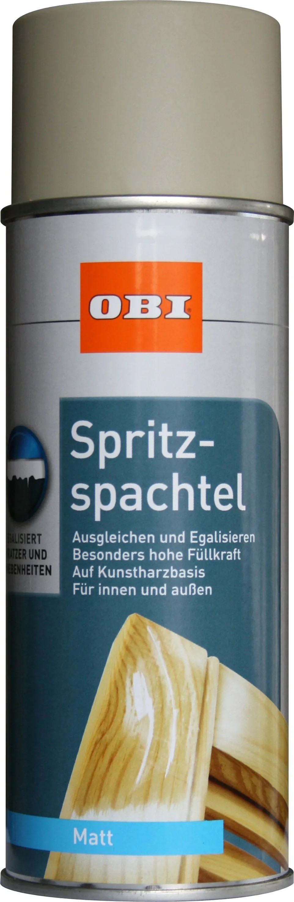 Schnelltrocknend Füller A08013 AVO Spritzspachtel Spray – 6x400ml Polyester Füller, Schnelltrocknend, Grau, Matt Profi Spachtel