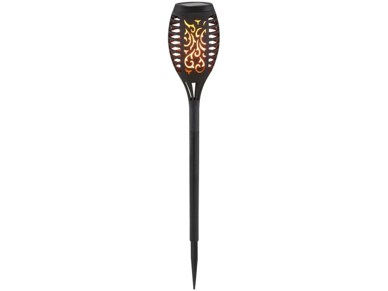 GLOBO Solarleuchte Schwarz – 0,1W, 36 LEDs, IP44, Inkl. Akku