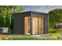 Design-Saunahaus 412 Sparset Graphitgrau inkl. Saunaofen Kompakt 9,0 kW Design-Saunahaus 412 Sparset Graphitgrau inkl. Saunaofen Kompakt 9,0 kW