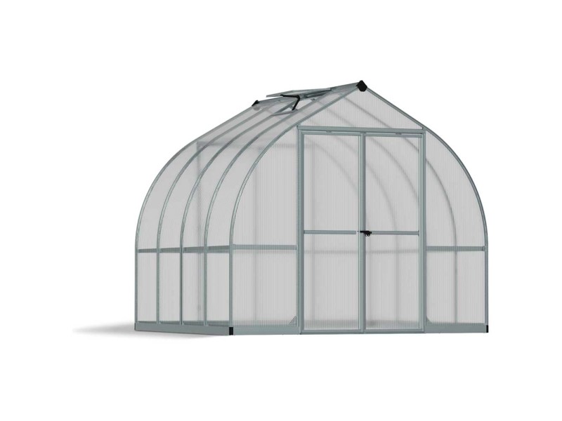 Gewächshaus Bella Silber (HxBxT) 219 x 244 x 244 cm kaufen bei OBI