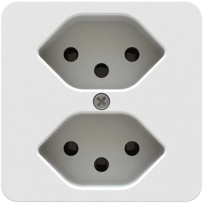 Steckdose Priamos 2 x Typ13 IP20 Weiss