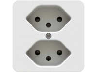 Steckdose Priamos 2 x Typ13 IP20 Weiss Steckdose Priamos 2 x Typ13 IP20 Weiss