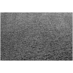 Gros plan du tapis à poils longs anthracite Andiamo Arezzo, 60x110 cm.