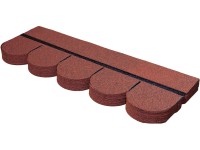 Bitumen-Biberschindel Rot