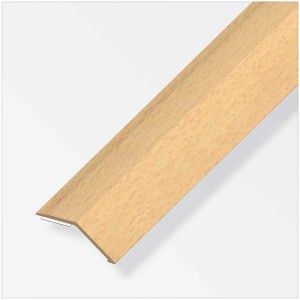 Selbstklebendes Niveauausgleichsprofil in Buche Optik für Laminat und Parkett, 100cm lang.