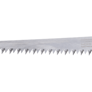 Scharfes Metall-Sägeblatt der wolfcraft Handstichsäge für Gipskarton. Präzise Zähne für schnelle Schnitte.