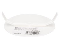 Deckenrosette flach 80 x 80 mm Weiss