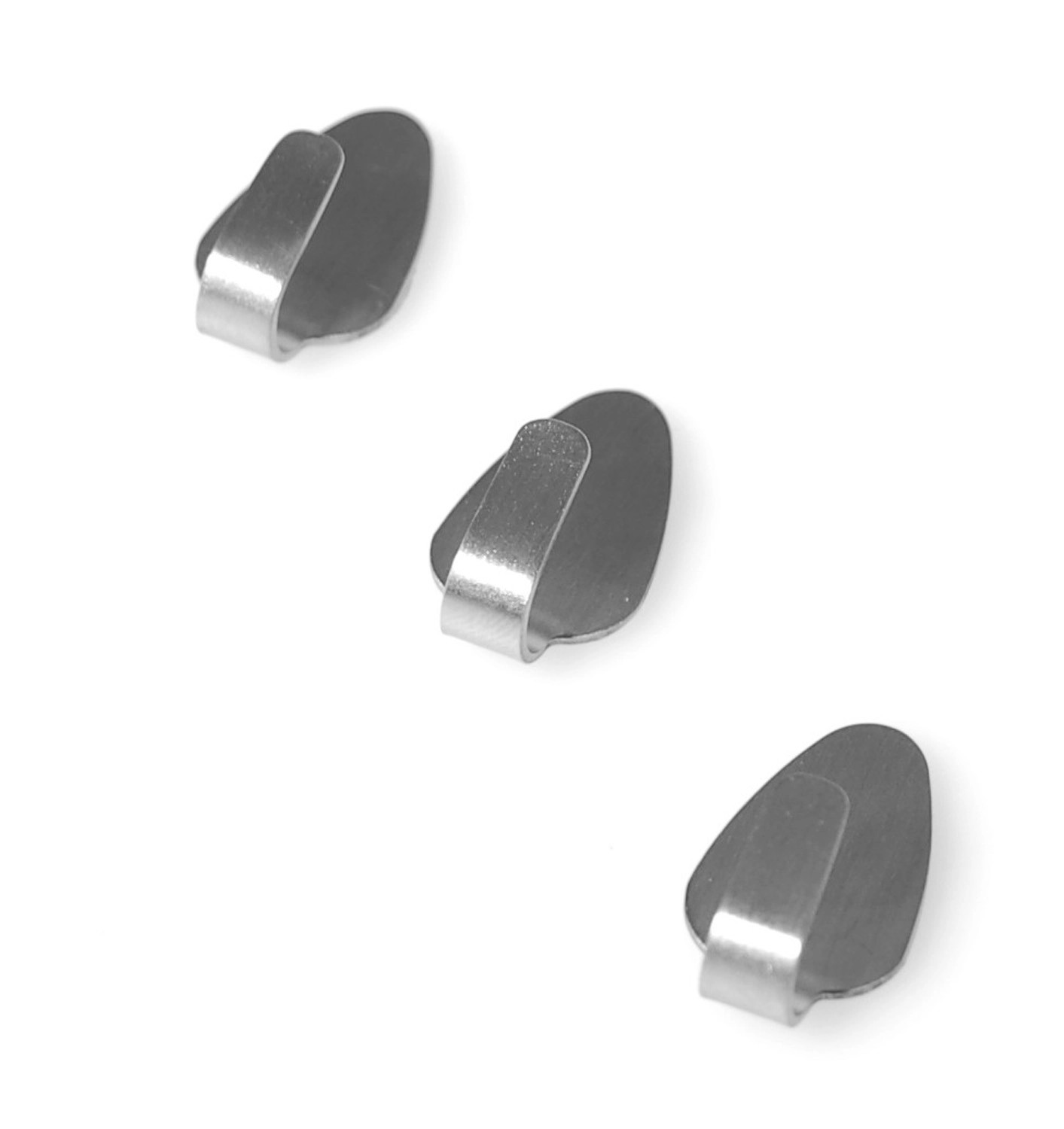 Fackelmann 2x Klebehaken Edelstahl 5x5cm - Handtuchhalter Bad