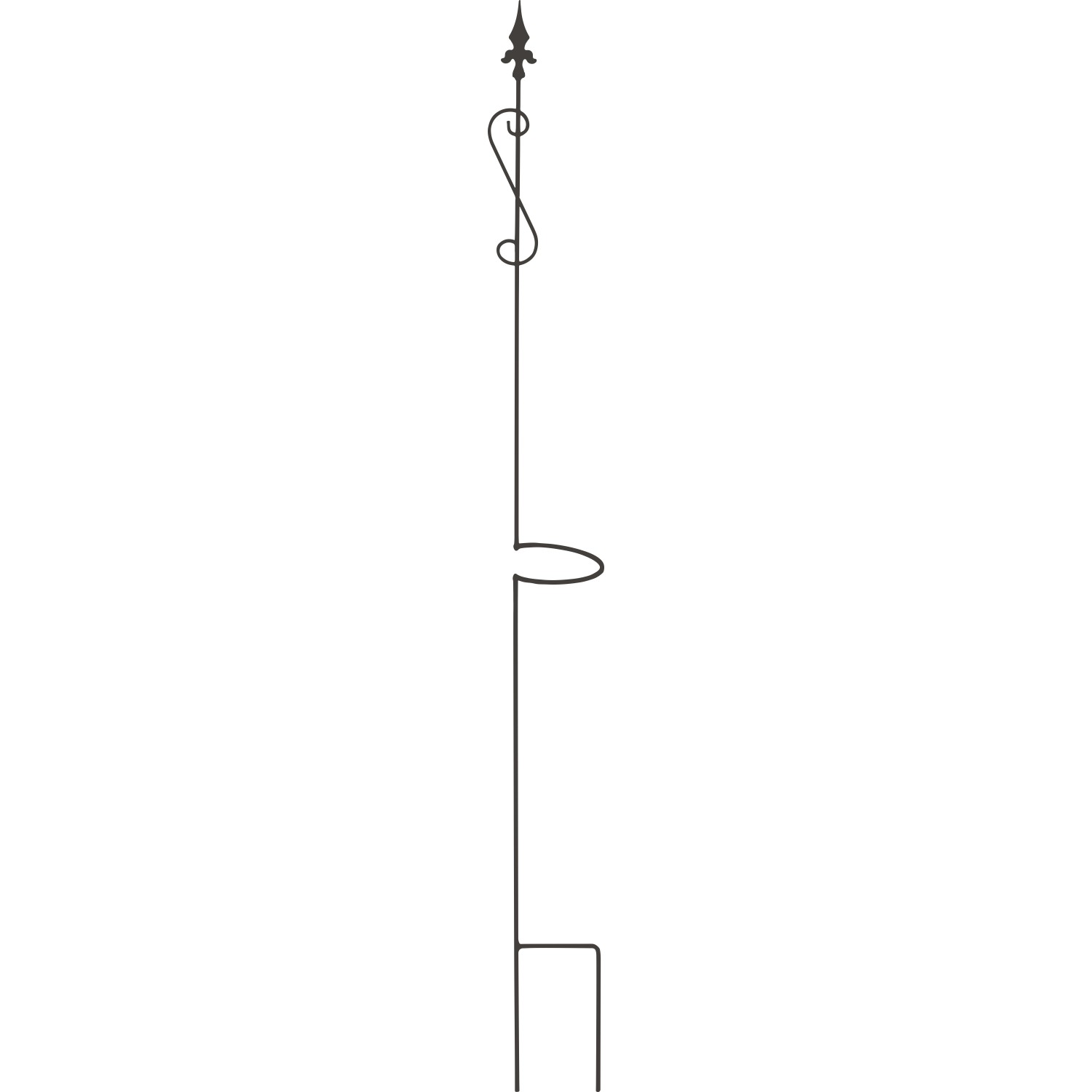 Ringstab Randy Lava-Grau Höhe 180 cm kaufen bei OBI