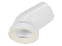 WC-Anschlussbogen Weiss 45°
