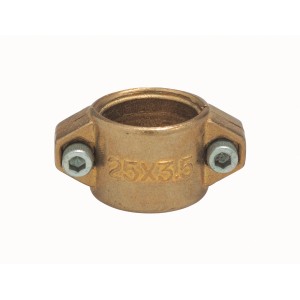 Fascette stringitubo in ottone (2 pezzi), 19 mm, per tubo di aspirazione e mandata. Accessori per pompe.