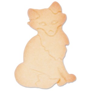 Ausstecher Fuchs, 7,5 cm, aus Edelstahl. Ideal für Plätzchen und Bastelarbeiten.