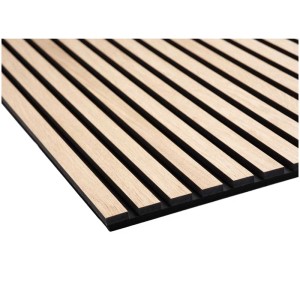 Pannello acustico Denpanels rovere/nero, 300x60cm, per rivestimento pareti e soffitti.