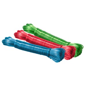 Stendibiancheria Wenko, filo in plastica 20m, colori assortiti (rosso, blu, verde).